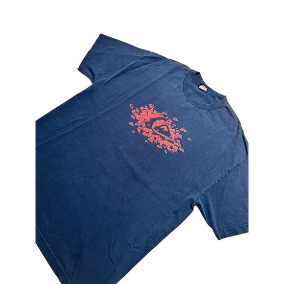 Vtg Quiksilver Faded Distress Shirt L -XL Surf Skate Grunge Vaporwave OP 90s Y2K - Picture 2 of 9